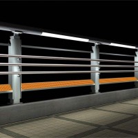 不锈钢桥梁灯光景观护栏 1.2m