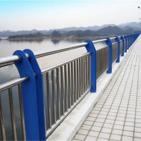 304不锈钢桥梁护栏 1.2m 蓝色