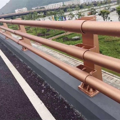不锈钢桥梁防撞护栏 蓝白相间图4