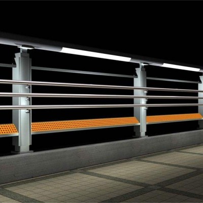 河道不锈钢防撞灯光护栏图4