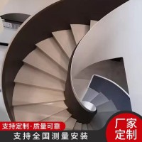 loft公寓工程楼梯 欧式复式跃层旋转梯 喷漆均匀