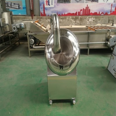 豫获机器花生裹衣机转速球型裹糖衣机圆型花生加工机械图2