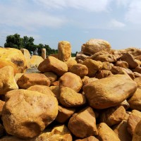 天然黄蜡石 黄蜡石批发采购 园林奇石造景石大石头