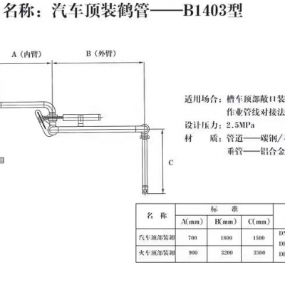 汽车顶装鹤管一B1403型