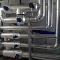 不锈钢保温 管道 机房管道保温 铝皮保温 空调管路保温施工