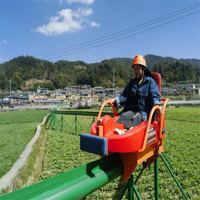 无动力单轨滑车型号 山地轨道观光车 无缝钢管焊接 坚实牢固