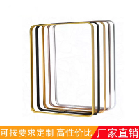 铝合金异形相框四角圆弧现代装饰画框金属拉丝淋浴房镜框加工定制
